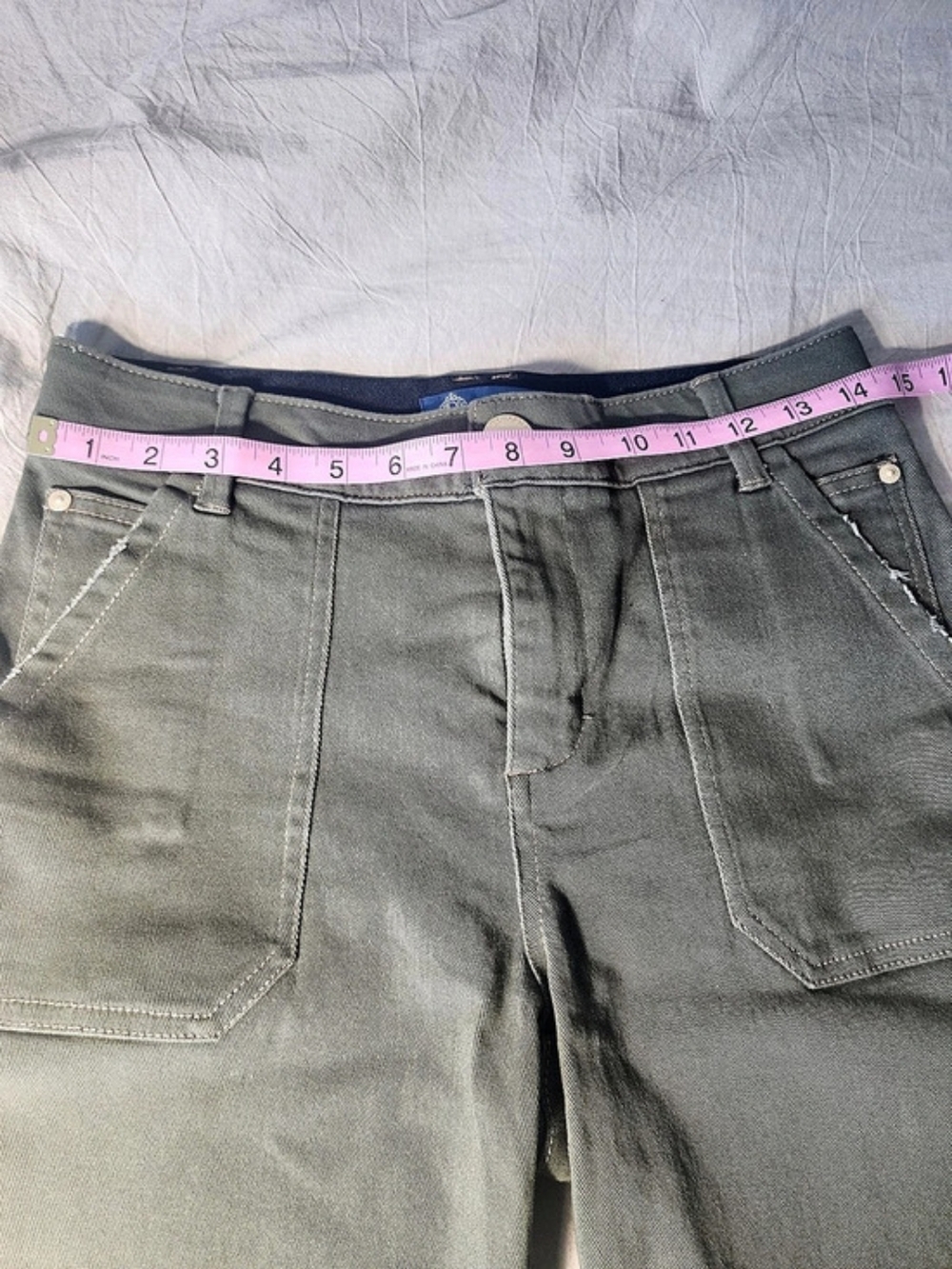 Democracy "Ab"solution High Rise Utility Bermuda Shorts For Fall Transition - Picture 4 of 7